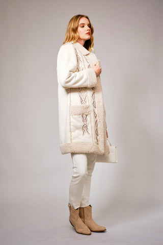 Somewhere Over Laredo Sherpa Coat