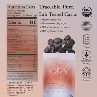 Ceremonial Cacao | Vibrant Vitality 100% Organic Cacao