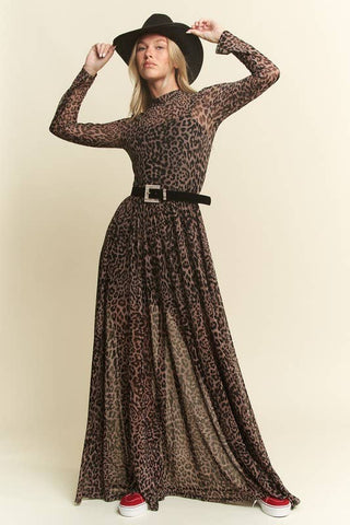 Mayhem Long Sleeve Mesh Dress