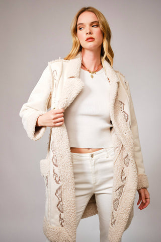 Somewhere Over Laredo Sherpa Coat