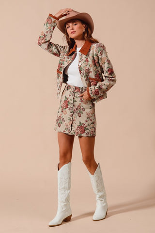 Letting Me Down Jacquard Tapestry Jacket