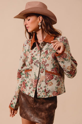 Letting Me Down Jacquard Tapestry Jacket