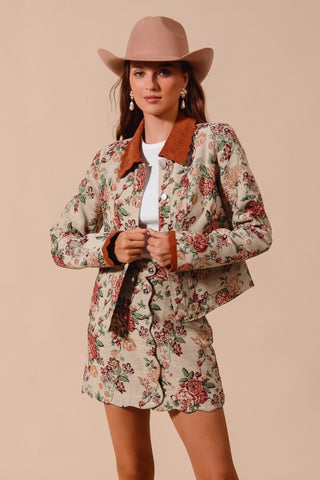 Letting Me Down Jacquard Tapestry Jacket