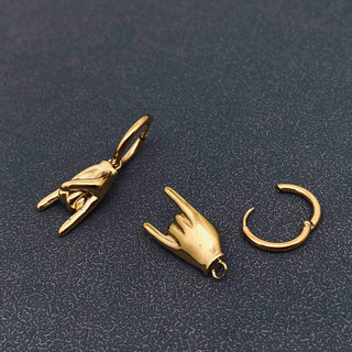 18K Gold Plated Rock & Roll Earring