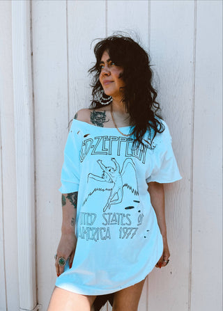 Chop Shop Led Zeppelin Distressed T-Shirt