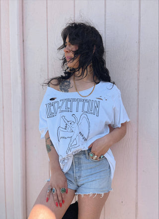 Chop Shop Led Zeppelin Distressed T-Shirt