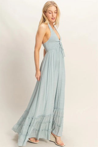 Sunday Halter Maxi Dress