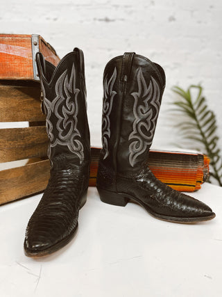 Vintage J Chisolm Cowboy Boot M Sz 10