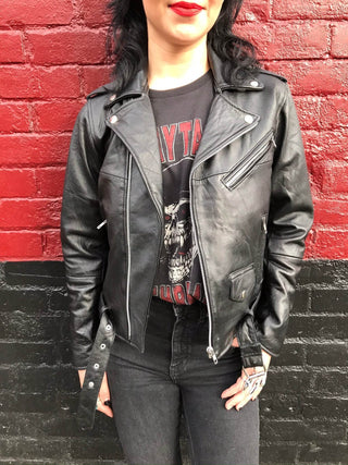 Reworked Leather Moto Jacket