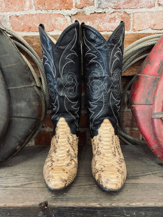 Tony Lama Black Label Cowboy Boots Men's Size 7.5 / Women's Size 9